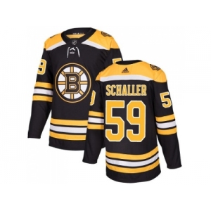 Men Adidas Boston Bruins #59 Tim Schaller Black Home Authentic Stitched NHL Jerse