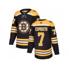 Men Adidas Boston Bruins #7 Phil Esposito Black Home Authentic Stitched NHL Jersey