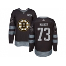 Men Adidas Boston Bruins #73 Charlie McAvoy Black 1917-2017 100th Anniversary Stitched NHL Jersey