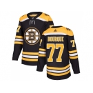 Men Adidas Boston Bruins #77 Ray Bourque Black Home Authentic Stitched NHL Jersey