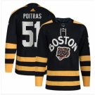 Men Boston Bruins #51 Matthew Poitras Black Winter Classic Primegreen Stitched Jersey