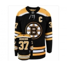 Men's BOSTON BRUINS #37 PATRICE BERGERON with C patch ADIDAS AUTHENTIC HOME NHL HOCKEY JERSEY