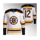 Men's Boston Bruins #12 Kevin Shattenkirk White Stitched Jersey