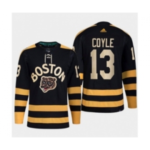 Men's Boston Bruins #13 Charlie Coyle Black Classic Primegreen Stitched Jersey