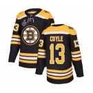 Men's Boston Bruins #13 Charlie Coyle Premier Black Home 2019 Stanley Cup Final Bound Hockey Jersey