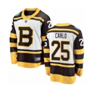 Men's Boston Bruins #25 Brandon Carlo White 2019 Winter Classic Fanatics Branded Breakaway NHL Jersey