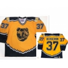 Men's Boston Bruins #37 Patrice Bergeron Yellow 2019 CCM NHL jerseys