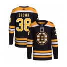 Men's Boston Bruins #38 Patrick Brown Black Stitched Jersey