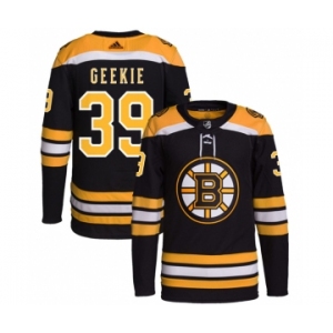 Men's Boston Bruins #39 Morgan Geekie Black Stitched Jersey