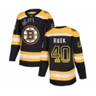 Men's Boston Bruins #40 Tuukka Rask Authentic Black Drift Fashion 2019 Stanley Cup Final Bound Hockey Jersey