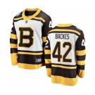 Men's Boston Bruins #42 David Backes White 2019 Winter Classic Fanatics Branded Breakaway NHL Jersey