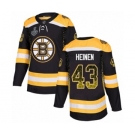 Men's Boston Bruins #43 Danton Heinen Authentic Black Drift Fashion 2019 Stanley Cup Final Bound Hockey Jersey