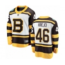 Men's Boston Bruins #46 David Krejci White 2019 Winter Classic Fanatics Branded Breakaway NHL Jersey