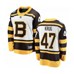 Men's Boston Bruins #47 Torey Krug White 2019 Winter Classic Fanatics Branded Breakaway NHL Jersey
