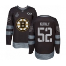 Men's Boston Bruins #52 Sean Kuraly Authentic Black 1917-2017 100th Anniversary 2019 Stanley Cup Final Bound Hockey Jersey