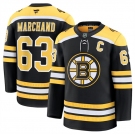 Men's Boston Bruins #63 Brad Marchand Black 2024-25 Home Stitched Hockey Jersey