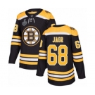 Men's Boston Bruins #68 Jaromir Jagr Authentic Black Home 2019 Stanley Cup Final Bound Hockey Jersey