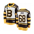 Men's Boston Bruins #68 Jaromir Jagr White Winter Classic Fanatics Branded Breakaway 2019 Stanley Cup Final Bound Hockey Jersey