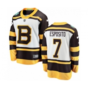 Men's Boston Bruins #7 Phil Esposito White 2019 Winter Classic Fanatics Branded Breakaway NHL Jersey