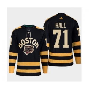 Men's Boston Bruins #71 Taylor Hall Black Classic Primegreen Stitched Jersey