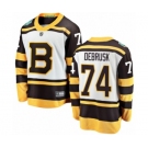 Men's Boston Bruins #74 Jake DeBrusk White 2019 Winter Classic Fanatics Branded Breakaway NHL Jersey