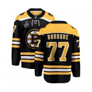 Men's Boston Bruins #77 Ray Bourque Authentic Black Home Fanatics Branded Breakaway 2019 Stanley Cup Final Bound Hockey Jersey