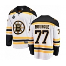 Men's Boston Bruins #77 Ray Bourque Authentic White Away Fanatics Branded Breakaway 2019 Stanley Cup Final Bound Hockey Jersey