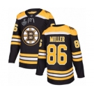 Men's Boston Bruins #86 Kevan Miller Authentic Black Home 2019 Stanley Cup Final Bound Hockey Jersey