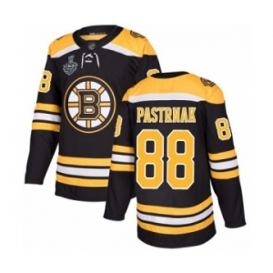 Men's Boston Bruins #88 David Pastrnak Authentic Black Home 2019 Stanley Cup Final Bound Hockey Jersey