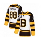 Men's Boston Bruins #88 David Pastrnak Authentic White Winter Classic 2019 Stanley Cup Final Bound Hockey Jersey