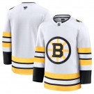 Men's Boston Bruins Blank White 2025 Away Stitched Hockey Jersey