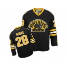 Men's Reebok Boston Bruins #28 Dominic Moore Authentic Black Third NHL Jersey