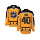 Men's Reebok Boston Bruins #40 Tuukka Rask Authentic Yellow Atlantic Division 2017 All-Star NHL Jersey