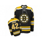 Men's Reebok Boston Bruins #42 David Backes Authentic Black Home NHL Jersey