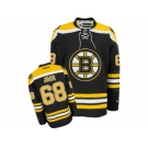 Men's Reebok Boston Bruins #68 Jaromir Jagr Authentic Black Home NHL Jersey