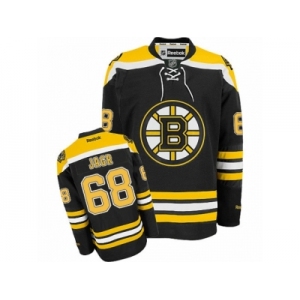 Men's Reebok Boston Bruins #68 Jaromir Jagr Authentic Black Home NHL Jersey