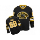 Men's Reebok Boston Bruins #68 Jaromir Jagr Authentic Black Third NHL Jersey