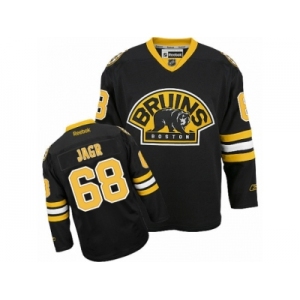 Men's Reebok Boston Bruins #68 Jaromir Jagr Authentic Black Third NHL Jersey