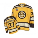 Reebok Boston Bruins #37 Patrice Bergeron Authentic Gold Winter Classic NHL Jersey