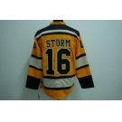 nhl boston bruins #16 sturm yellow [winter classic]