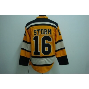nhl boston bruins #16 sturm yellow [winter classic]