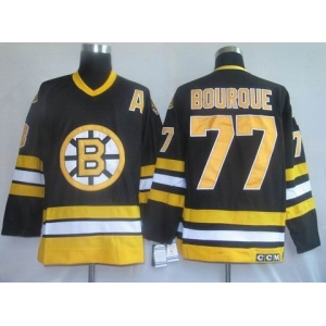 nhl boston bruins #77 bourque black ccm (A)