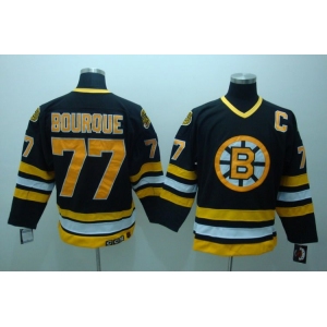 nhl boston bruins #77 bourque black ccm