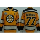 nhl boston bruins #77 bourque yellow [winter classic]