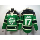 nhl jerseys boston bruins #17 lucic green[pullover hooded sweatshirt]