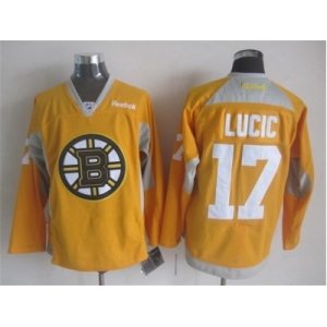 nhl jerseys boston bruins #17 lucic yellow[2015 new]