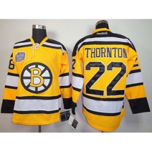 nhl jerseys boston bruins #22 thornton yellow[winter classic]