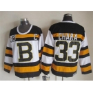 nhl jerseys boston bruins #33 chara white [m&n 75th]