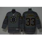 nhl jerseys boston bruins #33 zdeno chara grey[charcoal cross check]