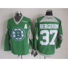 nhl jerseys boston bruins #37 bergeron green[2015 new][patch A]